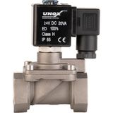Paslanmaz Kompresör Solenoid Valf Yüksek Basınç Normalde Kapalı - 3/4" 24V DC