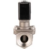 Paslanmaz Kompresör Solenoid Valf Yüksek Basınç Normalde Kapalı - 3/8" 12V DC
