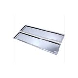 Paslanmaz Krom Metal Plakalık 52.7Cm X 11.5Cm 2 Adet 357558117 KRMPLK