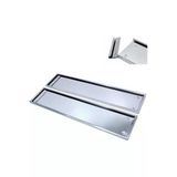 Paslanmaz Krom Metal Plakalık 52.7Cm X 11.5Cm 2 Adet Plaka Sacı