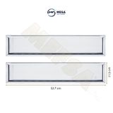 Paslanmaz Krom Metal Plakalık 52.7cm x 11.5cm 2 Adet