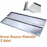 Paslanmaz Krom Plakalik (2Adet)