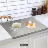 Paslanmaz Metal Kesme Tahtası 30X40 cm Çok Amaçlı Mutfak Için - Antrasit - Seçenek 1