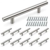 Paslanmaz Metal Kulp, Inox Dolap Çekmece Mobilya Kulbu, TV Ünitesi Yatak Odası Vestiyer Mutfak için (96 mm, Adet, 10)
