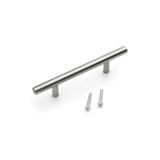 Paslanmaz Metal Kulp, Inox Dolap Çekmece Mobilya Kulbu, TV Ünitesi Yatak Odası Vestiyer Mutfak için (96 mm)