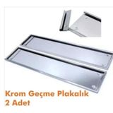 Paslanmaz Metal Plaka Altlığı Krom Plakalık 2 Adet 434657511