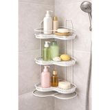Paslanmaz Metal Yapışkanlı Banyo Rafı - Gümüş