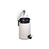 Paslanmaz Pedallı Çöp Kovası Beyaz 3 Lt (000300-2) - 000-Siyah - Option-1
