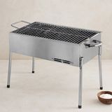 Paslanmaz Portatif Mangal 70 cm Ayaklı Standlı - Renkli
