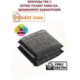 Paslanmaz Telli Sünger 30'lu Set, Güçlü ve Kullanışlı Bulaşık Temizleme Süngeri - Seçenek 1