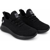 Pasomia Ünisex Nefes Alabilen Esnek Hafif Triko Sneaker Spor Ayakkabı - Siyah