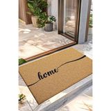 Paspas Dekoratif Home Desenli Kapı Önü Paspası Koko 40 x 60 cm - Abanoz