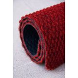 Paspas Yap Kaymaz İşyeri Paspası Giriş Halı Paspas Kapı Paspası Apartman Bahçe Dükkan Önü Paspas - 40 x 70 cm - Kırmızı