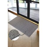 Paspas Yap Kıvırcık İşyeri Paspası Kapı Önü Paspası Apartman Dükkan Ofis Giriş Paspası Kaymaz Paspas - 40 x 70 cm - Gri