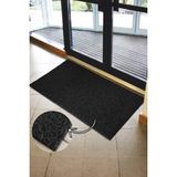 Paspas Yap Kıvırcık İşyeri Paspası Kapı Önü Paspası Apartman Dükkan Ofis Giriş Paspası Kaymaz Paspas - Siyah - 80 x 600 cm