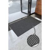 Paspas Yap Toz ve Nem Alıcı Iç ve Dış Mekan Kapı Önü Paspası Suya Dayanıklı - Gri - 100 x 700 cm