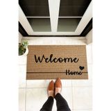 Paspas Yap Welcome Home Yazılı Ev Kapı Önü Paspası