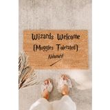 Paspas Yap Wizards Welcome Muggles Yüzüklerin Efendisi Kapı Önü Paspası Koko Paspas Ev Paspası Dış Kapı Paspası