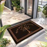 Paspas Yüzüklerin Efendisi Gondor Ağacı Desenli Kapı Önü Paspası 40 x 60 cm - Abanoz
