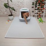 Paspascar Beyaz Paspas Car 80 x 110 cm Kedi Tuvalet Önü Paspası Kolay Temizlik ve Patilere Zarar Vermeyen Tasarım