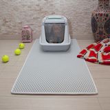 Paspascar Paspas Car Beyaz Kedi Tuvalet Önü Paspası 60X110 cm %100 Sıvı Geçirmez ve Hippoalerjenik