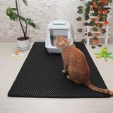 Paspascar Siyah Paspas Car 80X110 cm Kedi Tuvalet Önü Paspası Kolay Temizlik ve Şık Tasarım