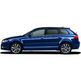 paspasgarajı Paspasgaraji Audi A3 Krom Cam Çıtası 6 Prç 2004-2012