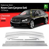paspasgarajı Paspasgaraji Chevrolet Cruze Sd Krom Cam Çerçeve Seti 12 Prç 2009-201