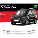 paspasgarajı Paspasgaraji Ford Courier Krom Ön Tampon Çıtası 2 Prç. 2018-2022