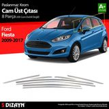 paspasgarajı Paspasgaraji Ford Fiesta Krom Cam Üst Çıtası 8 Parça 2009-2017