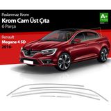 paspasgarajı Paspasgaraji Renault Megane 4 Sd Krom Cam Üst Çıtası 6 Prç. 2016-2020