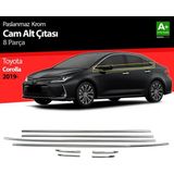 paspasgarajı Paspasgaraji Toyota Corolla Krom Cam Çıtası 8 Prç. 2019 ve Üzeri