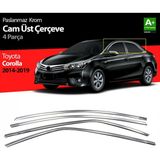 paspasgarajı Paspasgaraji Toyota Corolla Krom Cam Üst Çıtası 4 Prç. 2013-2018