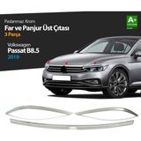 paspasgarajı Paspasgaraji Vw Passat B8.5 Krom Far Üzeri Çıta Seti 3 Parça 2019 ve Üzeri