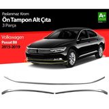 paspasgarajı Paspasgaraji Vw Passat B8 Krom Ön Tampon Alt Çıtası 3 Parça 2015-2019