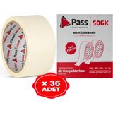 Pass Maskeleme Bandı Kağıt Bant 48 Mm X 20 Yrd 36 Adet