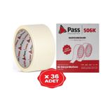 Pass Maskeleme Bandı Kağıt Bant 48 Mm X 25 Metre 36 Adet