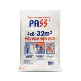 PASS Naylon Koruyucu Örtü -Hışır Örtü -Boya Örtüsü -4x8m -32m2 -PASS