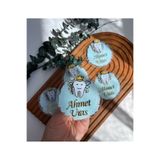 Pass Pano Diş Buğdayı Konsept Pleksi Magnet – 10’lu Set, Mavi Diş Figürlü Hatıra Magneti (7 cm)