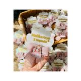 Pass Pano Fiyonklu Figürlü İstiridye Bebek Magneti – Simli 10’lu Set, Mevlüt & Baby Shower Hediyeliği
