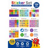 Pass Pano Matematik Eğitici Birim Küp Mini Sticker Seti 126 Adet – Sayı Rakam Etiketleri