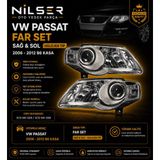 Passat B6 Far Lambası Set 2006-2011 3C0941005M