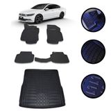 Passat B8,5 2019-2022 Arası 4D Havuzlu Oto Paspas Ve Bagaj Set