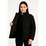 Passense Bomber Mont Ceket – Su Itici Kumaş, Kapitone Astarlı, Fermuarlı, Kışlık - Siyah - 2XL