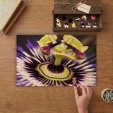 Passiflora Desenli Çiçek Tasarımı 240 Parça Ahşap Puzzle Ahşap Kutuda MP00050