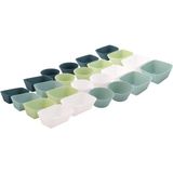 Passing Silikon Cupcake Gömlekleri, 24 Paket Yeniden Kullanılabilir Pişirme Kapları, 3 Şekil Muffin Gömlekleri Pasta Kek Kalıpları, Öğle Yemeği Kutusu Bölücüler (Yurt Dışından)