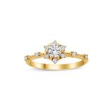 passion silver Pırlanta Modeli Vintage yüzük Gold Kaplama Kadın