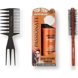 Passionate Saç Şekillendirici Pudra Güçlü Mat 20 G + Rodeo Style Collection Tarak + Venüsline Fön F - 1