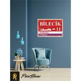 Passpano Ahşap Vintage Poster "11 Bilecik Retro Mdf Poster" 24X34 cm