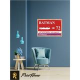 Passpano Ahşap Vintage Poster " 72 Batman Retro Mdf Poster" 24X34 cm
